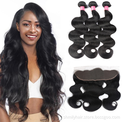 Remy Human Hair Deep Wave Bundle Single Donor Cuticle Aligned Hair,9A Grade Virgin Hair Wholesale Body Wave Bundles